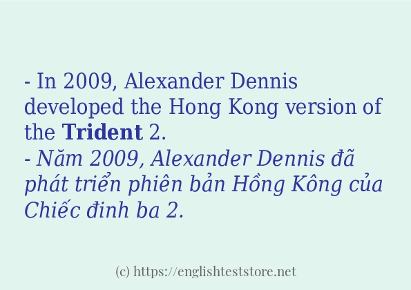 Cách dùng từ trident