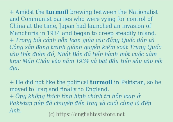 Cách dùng từ turmoil Cách dùng từ turmoil