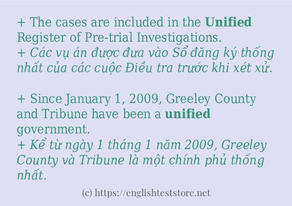 Cách dùng từ unified Cách dùng từ unified