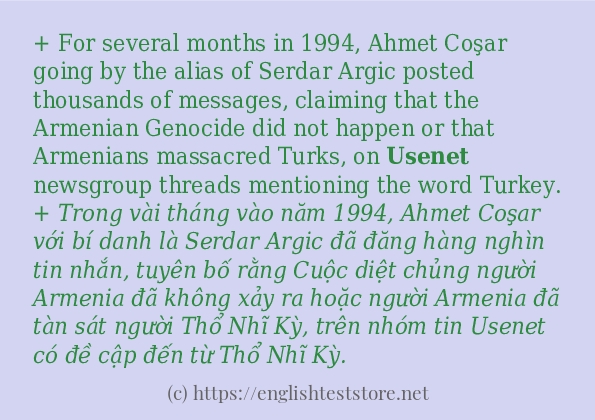 Cách dùng từ usenet