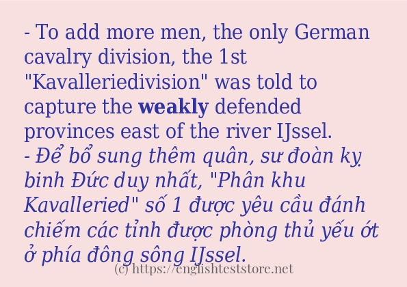 Cách dùng từ weakly Cách dùng từ weakly
