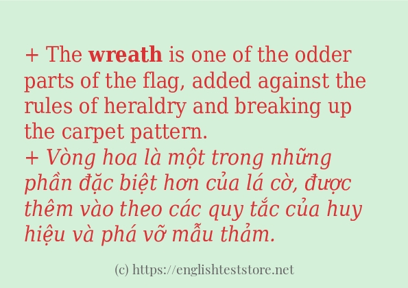 Cách dùng từ wreath Cách dùng từ wreath