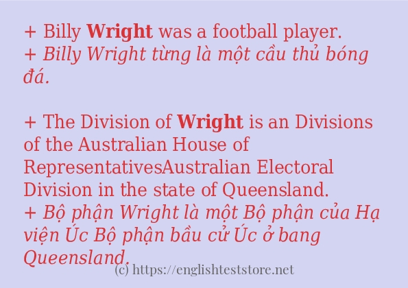 Cách dùng từ wright Cách dùng từ wright