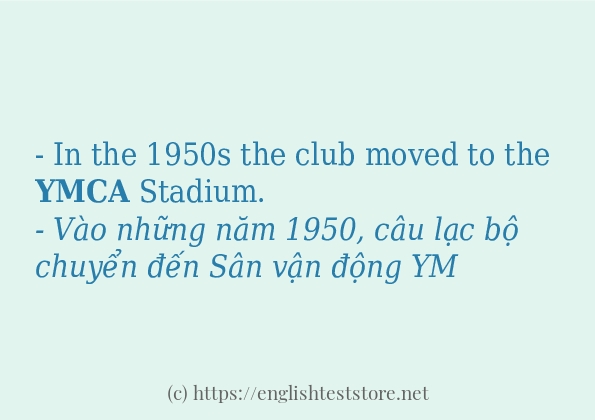 Cách dùng từ ymca Cách dùng từ ymca