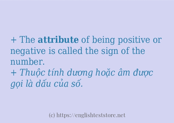 Cách dùng và câu ví dụ của từ attribute Cách dùng và câu ví dụ của từ attribute