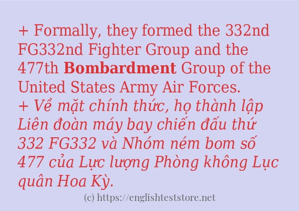 Cách dùng và câu ví dụ của từ bombardment Cách dùng và câu ví dụ của từ bombardment