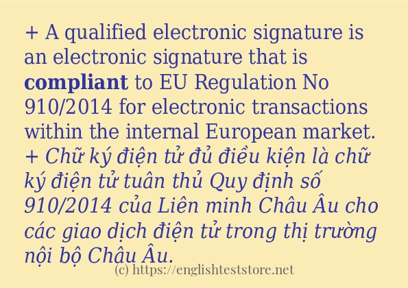 Cách dùng và câu ví dụ của từ compliant Cách dùng và câu ví dụ của từ compliant