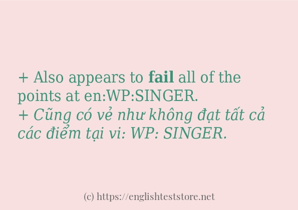 Cách dùng và câu ví dụ của từ fail