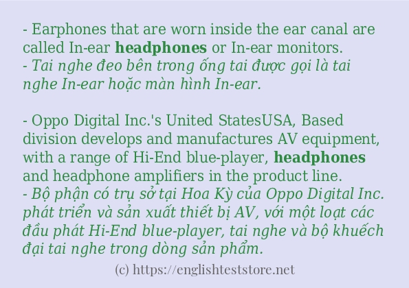Cách dùng và câu ví dụ của từ headphones Cách dùng và câu ví dụ của từ headphones