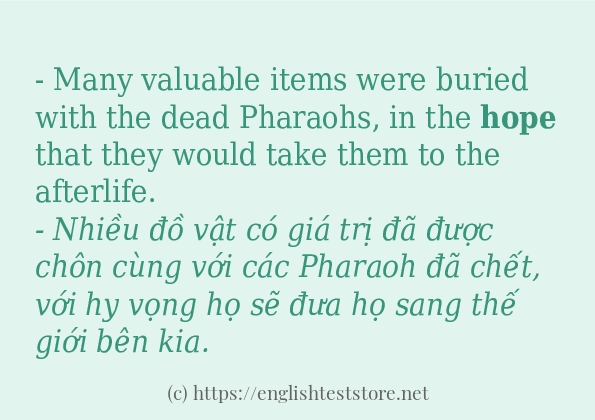 Cách dùng và câu ví dụ của từ hope Cách dùng và câu ví dụ của từ hope