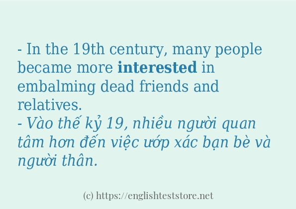 Cách dùng và câu ví dụ của từ interested