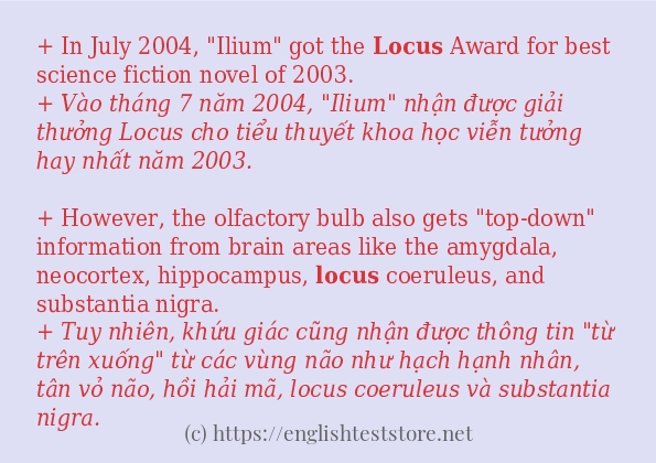 Cách dùng và câu ví dụ của từ locus Cách dùng và câu ví dụ của từ locus
