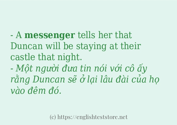 Cách dùng và câu ví dụ của từ messenger Cách dùng và câu ví dụ của từ messenger