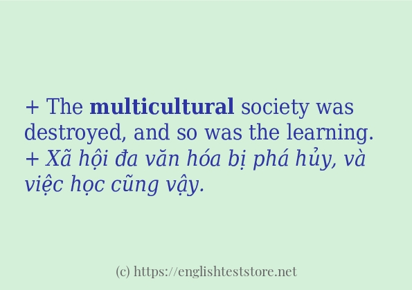 Cách dùng và câu ví dụ của từ multicultural Cách dùng và câu ví dụ của từ multicultural