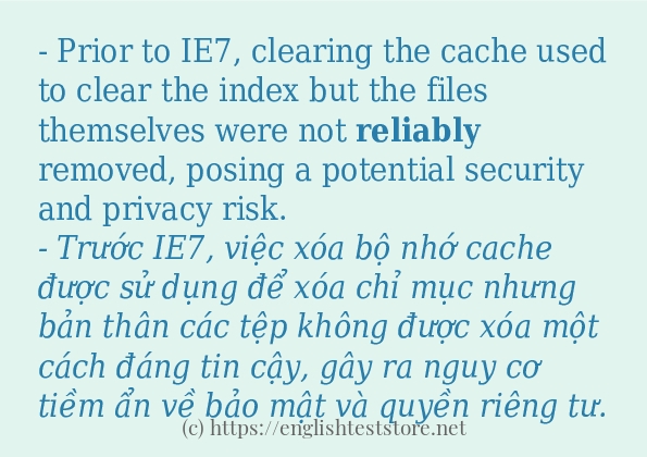 Cách dùng và câu ví dụ của từ reliably Cách dùng và câu ví dụ của từ reliably