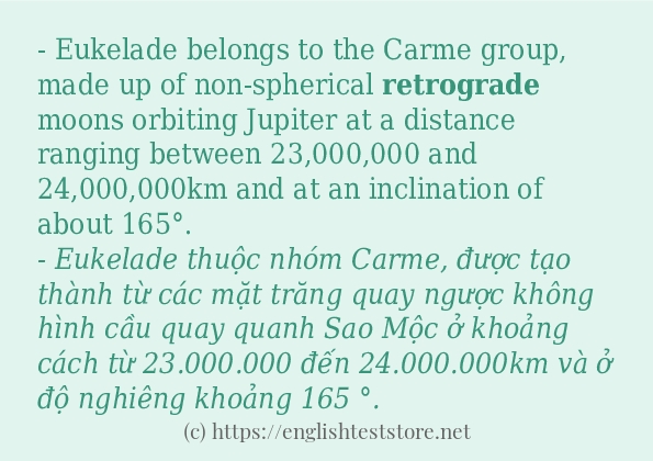 Cách dùng và câu ví dụ của từ retrograde