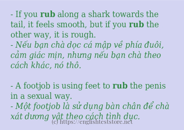 Cách dùng và câu ví dụ của từ rub Cách dùng và câu ví dụ của từ rub