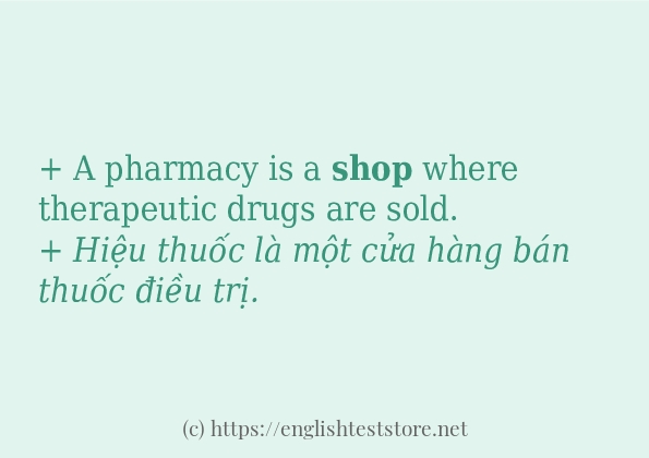 Cách dùng và câu ví dụ của từ shop Cách dùng và câu ví dụ của từ shop