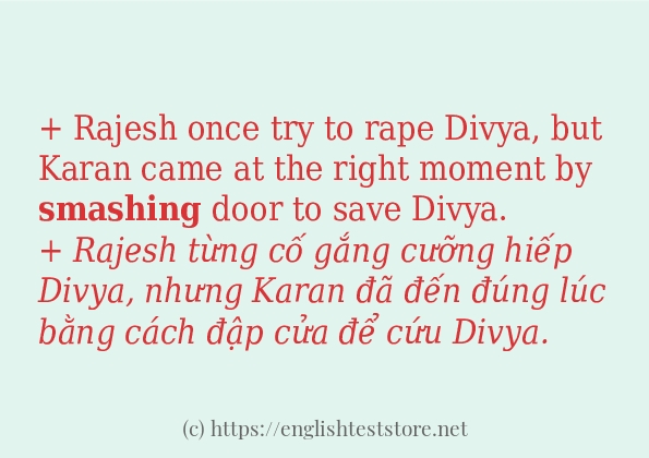 Cách dùng và câu ví dụ của từ smashing Cách dùng và câu ví dụ của từ smashing
