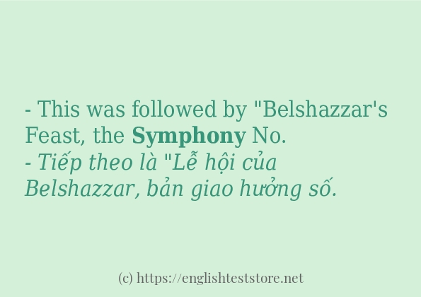 Cách dùng và câu ví dụ của từ symphony Cách dùng và câu ví dụ của từ symphony