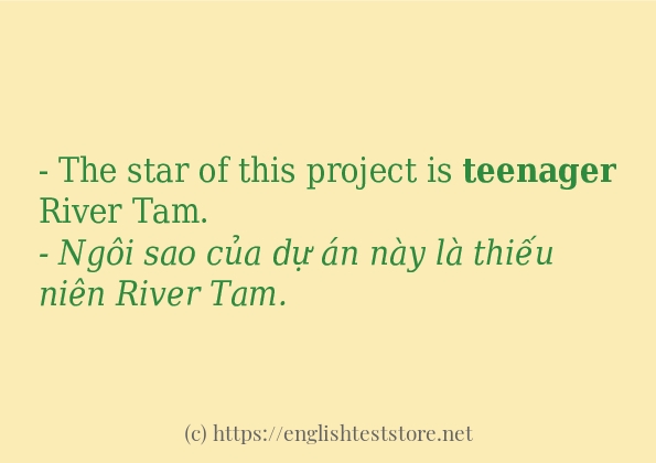 Cách dùng và câu ví dụ của từ teenager