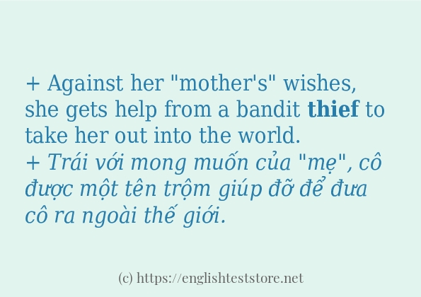 Cách dùng và câu ví dụ của từ thief Cách dùng và câu ví dụ của từ thief