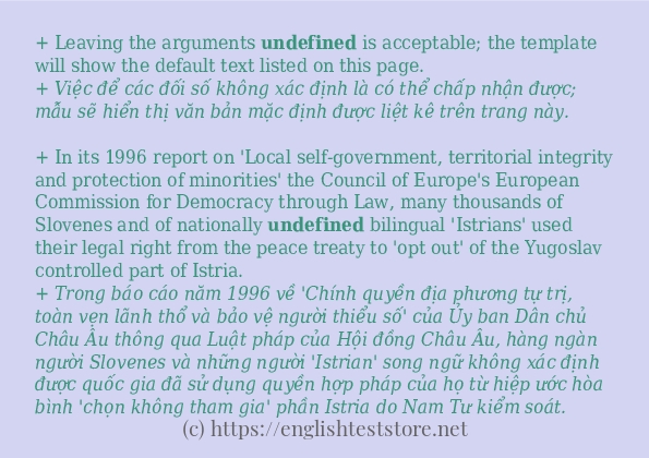 Cách dùng và câu ví dụ của từ undefined