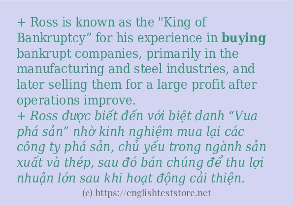 Cách sử dụng và câu ví dụ của từ buying Cách sử dụng và câu ví dụ của từ buying
