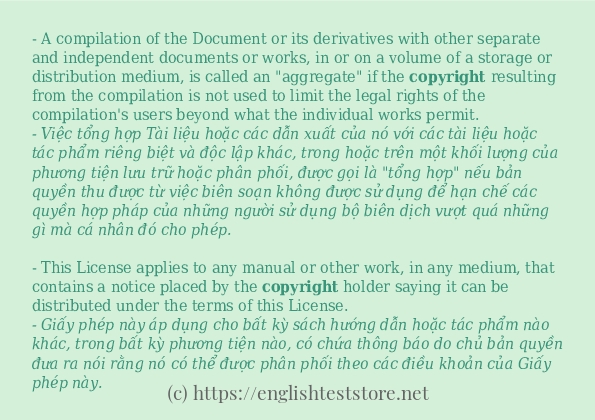 Cách sử dụng và câu ví dụ của từ copyright