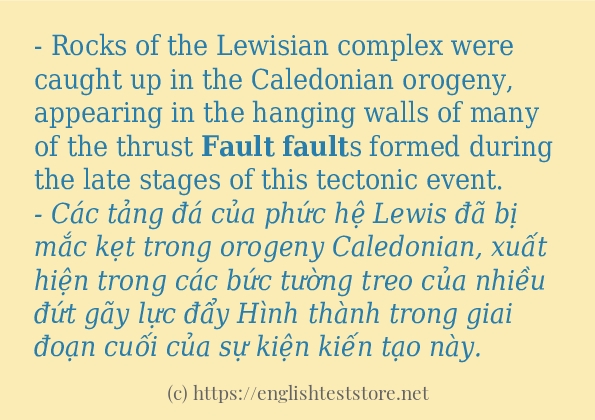 Cách sử dụng và câu ví dụ của từ fault Cách sử dụng và câu ví dụ của từ fault