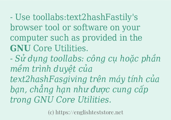 Cách sử dụng và câu ví dụ của từ gnu