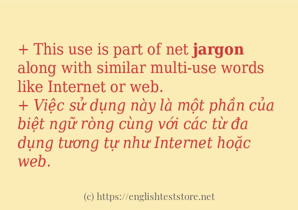 Cách sử dụng và câu ví dụ của từ jargon