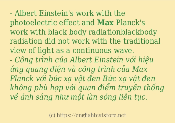 Cách sử dụng và câu ví dụ của từ max