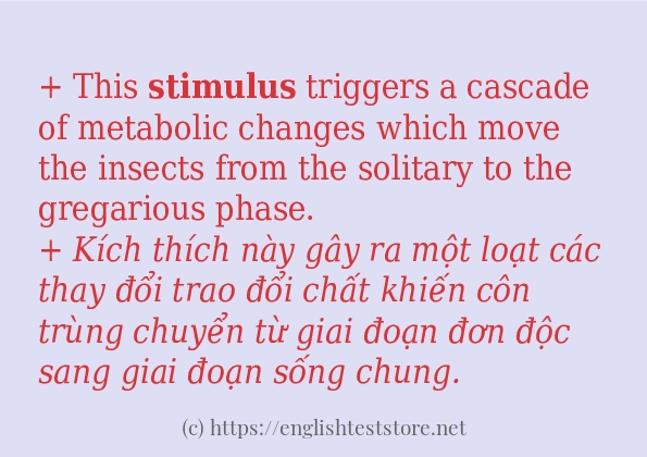 Cách sử dụng và câu ví dụ của từ stimulus Cách sử dụng và câu ví dụ của từ stimulus