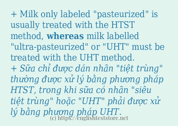 Cách sử dụng và câu ví dụ của từ whereas
