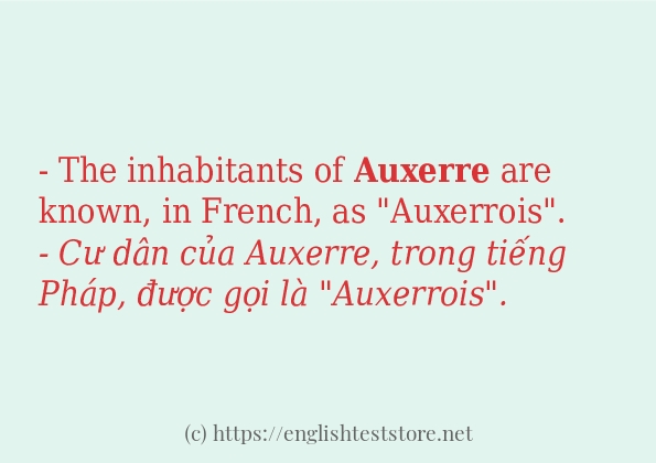 Câu ví dụ của từ auxerre