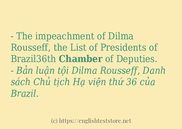Câu ví dụ của từ chamber