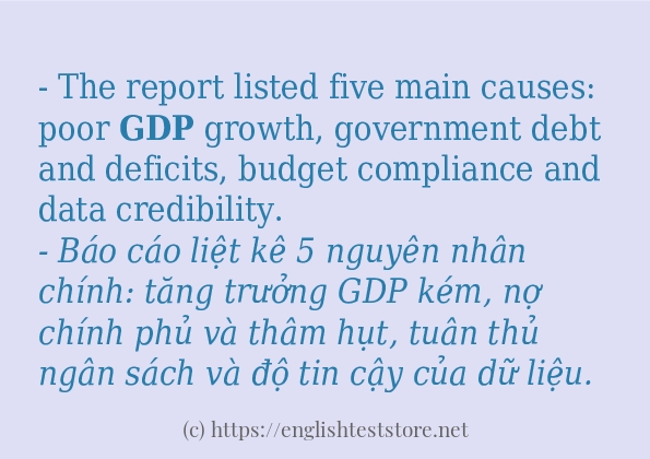 Câu ví dụ của từ gdp Câu ví dụ của từ gdp