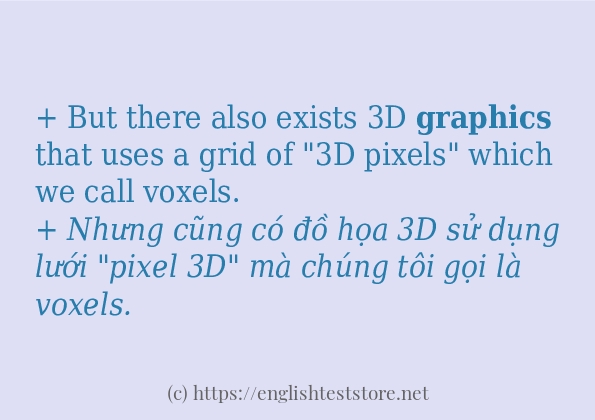 Câu ví dụ của từ graphics