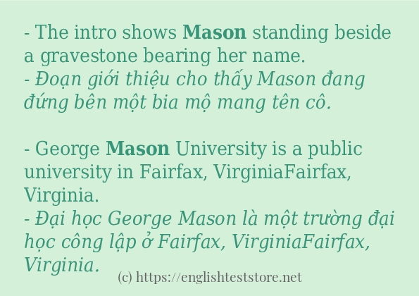 Câu ví dụ của từ mason