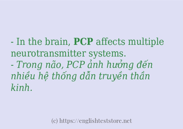 Câu ví dụ của từ pcp