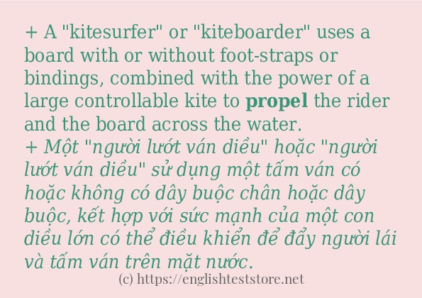 Câu ví dụ của từ propel