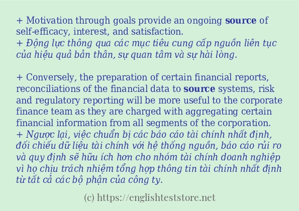 Câu ví dụ của từ source