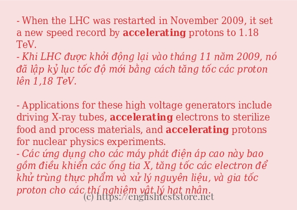 accelerating sử dụng như thế nào? accelerating sử dụng như thế nào?