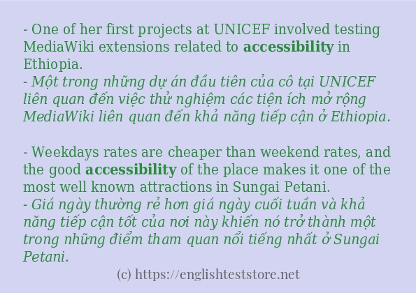accessibility cách sử dụng trong câu và ví dụ