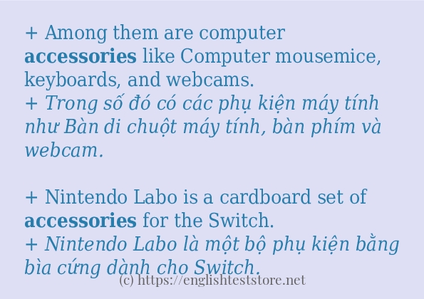accessories cách dùng và ví dụ trong câu accessories cách dùng và ví dụ trong câu