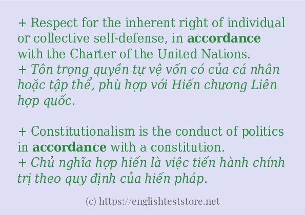 accordance sử dụng như thế nào?