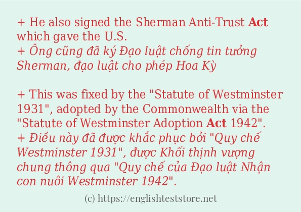 act sử dụng như thế nào?