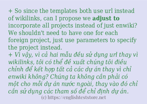 adjust to cách sử dụng trong câu và ví dụ