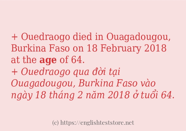 age các cách dùng và câu ví dụ